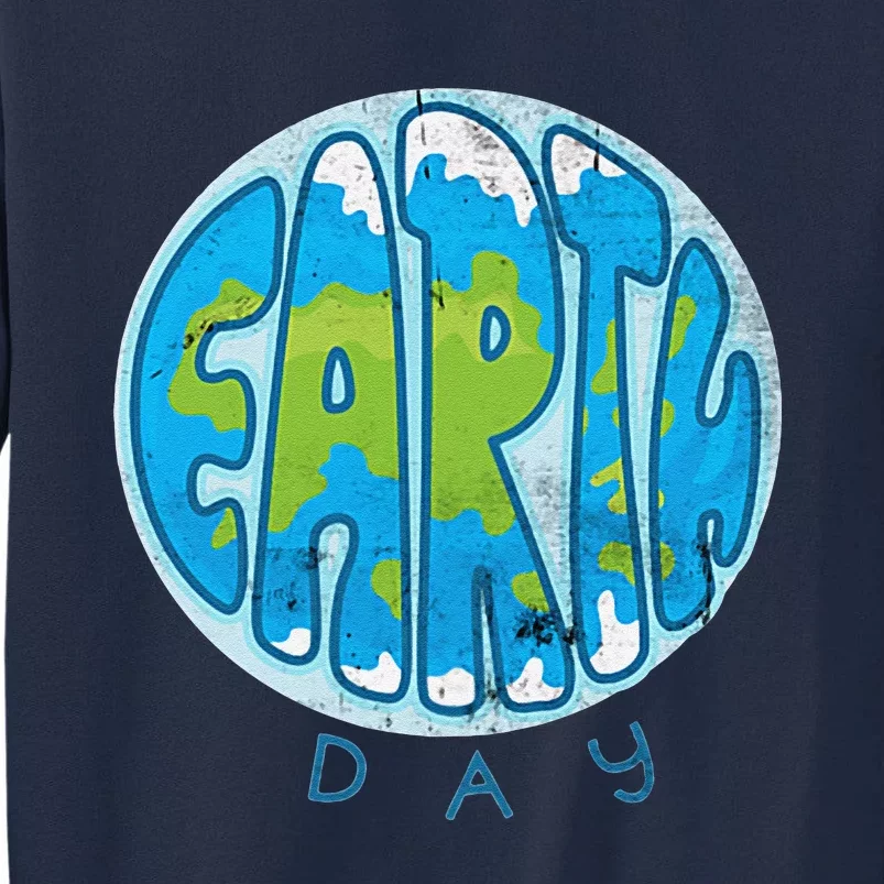 Save The Planet Earth Day Love Nature Awareness Pocket Tall Sweatshirt