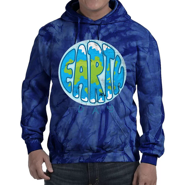 Save The Planet Earth Day Love Nature Awareness Pocket Tie Dye Hoodie