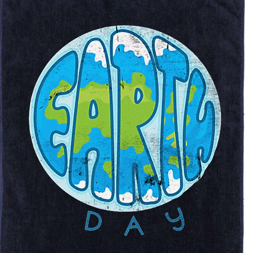 Save The Planet Earth Day Love Nature Awareness Pocket Platinum Collection Golf Towel