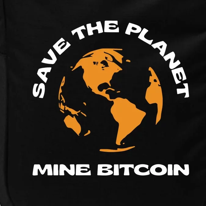 Save The Planet Mine Bitcoin Impact Tech Backpack