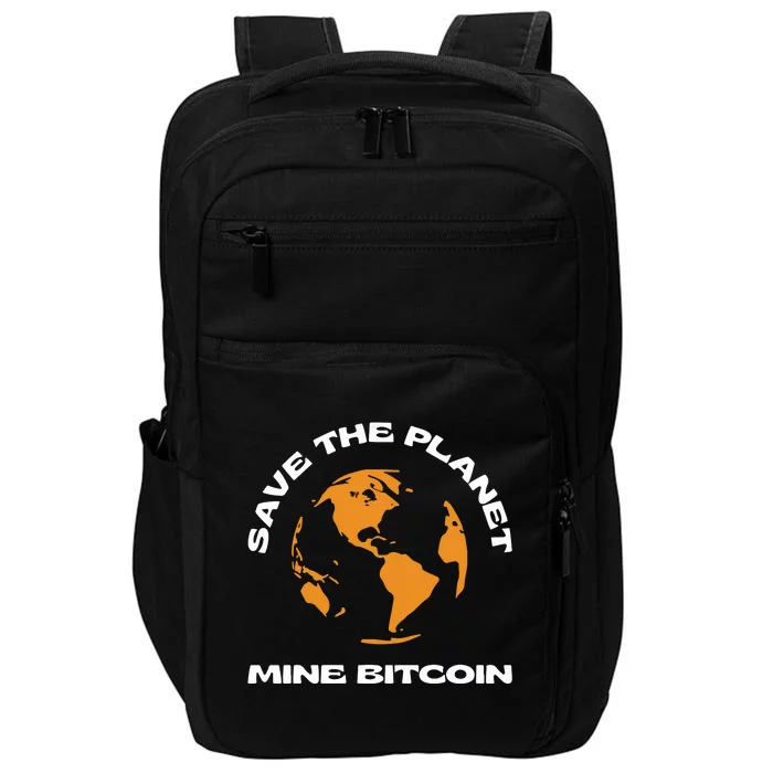 Save The Planet Mine Bitcoin Impact Tech Backpack