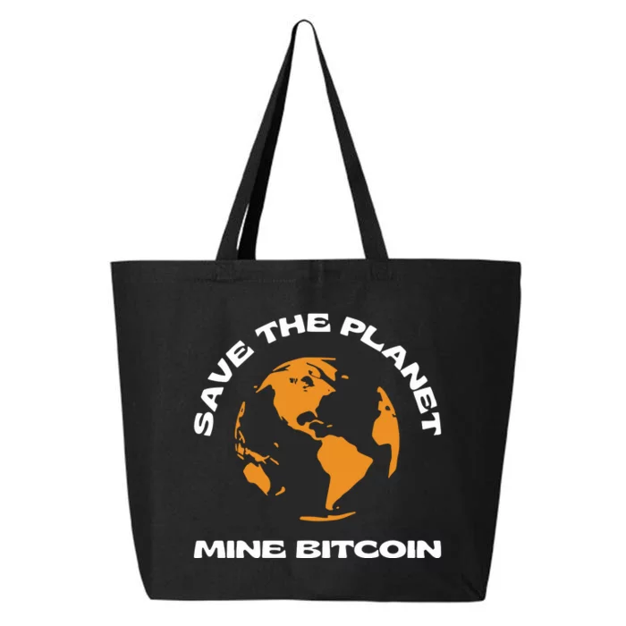 Save The Planet Mine Bitcoin 25L Jumbo Tote