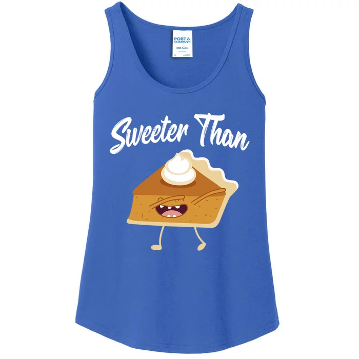 Sweeter Than Pumpkin Pie Thanksgiving Turkey Holiday Gift Ladies Essential Tank