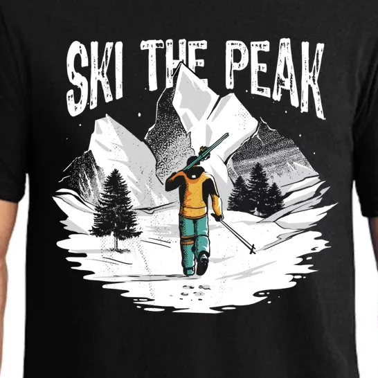 Ski The Peak Eat Sleep Ski Repeat Gift Pajama Set