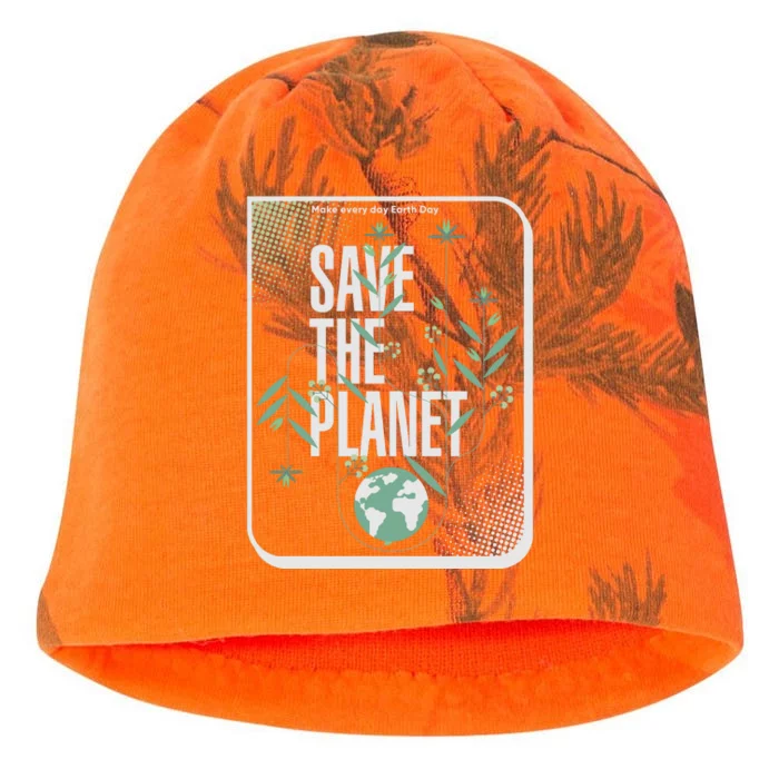 Save The Planet Make Every Day Earth Day Kati - Camo Knit Beanie