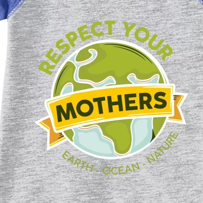 Save The Planet Earth Day Respect Your Mothers Environtal Gift Infant Baby Jersey Bodysuit