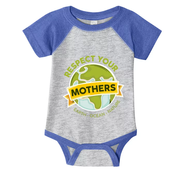 Save The Planet Earth Day Respect Your Mothers Environtal Gift Infant Baby Jersey Bodysuit