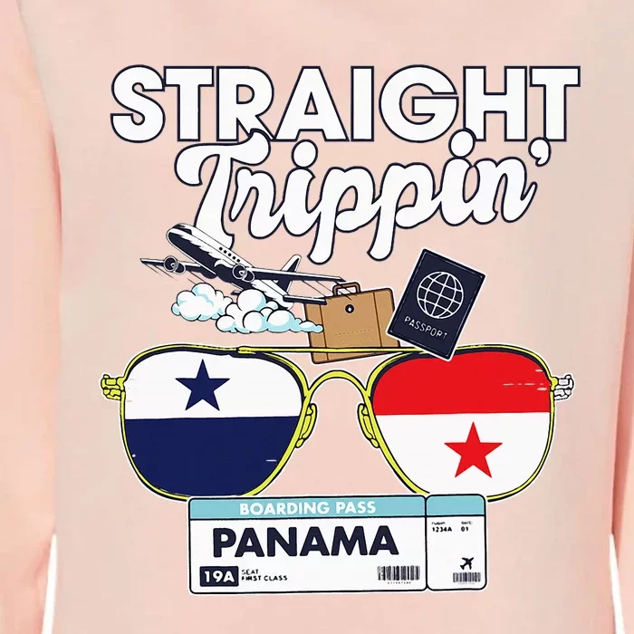 Straight Trippin Panama Vacation Travel Trip Matching Womens California Wash Sweatshirt