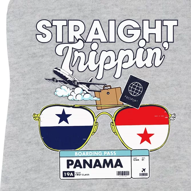 Straight Trippin Panama Vacation Travel Trip Matching Women's Racerback Tank