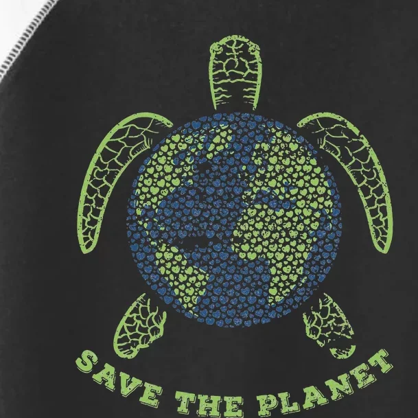 Save The Planet Earth Day Environment Turtle Ocean Recycle Toddler Fine Jersey T-Shirt