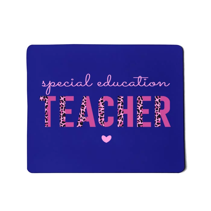 Sped Teacher Pink Leopard Print For Special Ed Teachers Cute Gift Mousepad