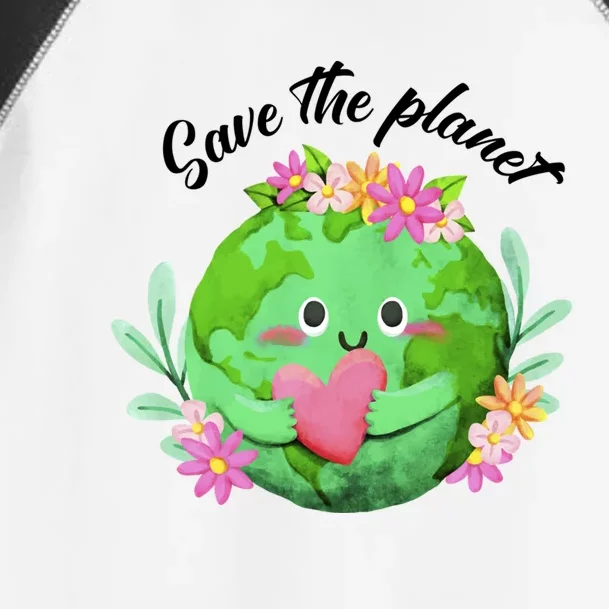 Save The Planet Sweet Earth Day Green World Support Cute Gift Toddler Fine Jersey T-Shirt