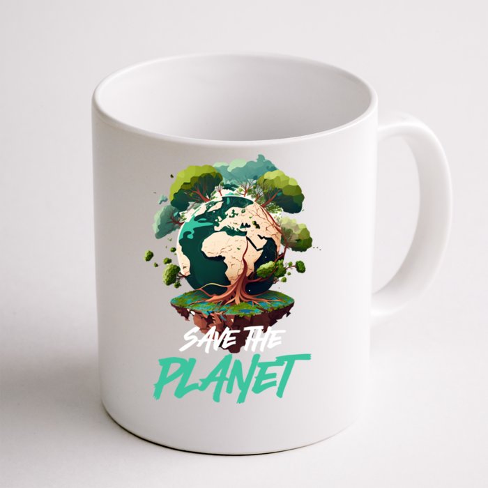 Save The Planet Mother Earth Environtal Care Awareness Gift Front & Back Coffee Mug