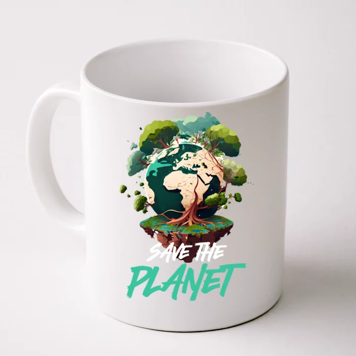 Save The Planet Mother Earth Environtal Care Awareness Gift Front & Back Coffee Mug