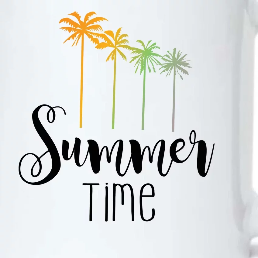 Summer Time Palm Tree Black Color Changing Mug