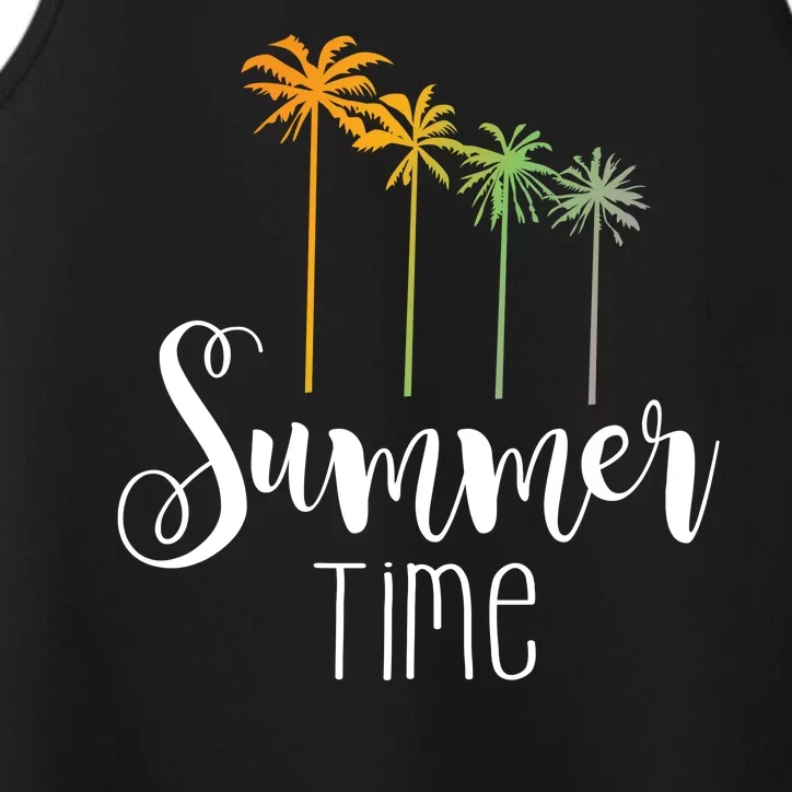 Summer Time Palm Tree Performance Tank