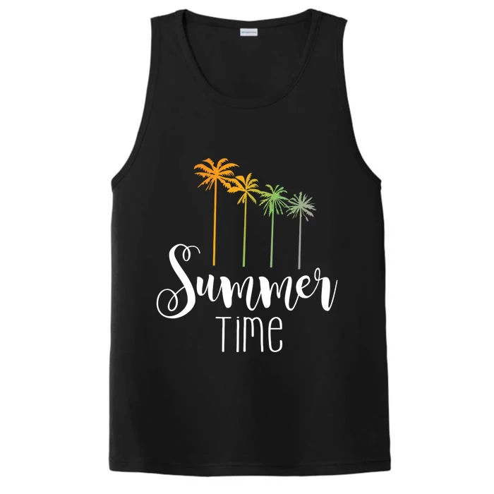 Summer Time Palm Tree Performance Tank