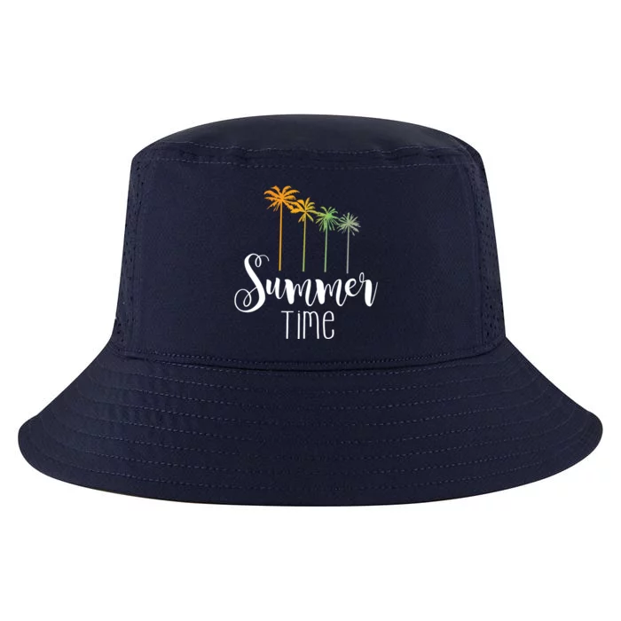 Summer Time Palm Tree Cool Comfort Performance Bucket Hat