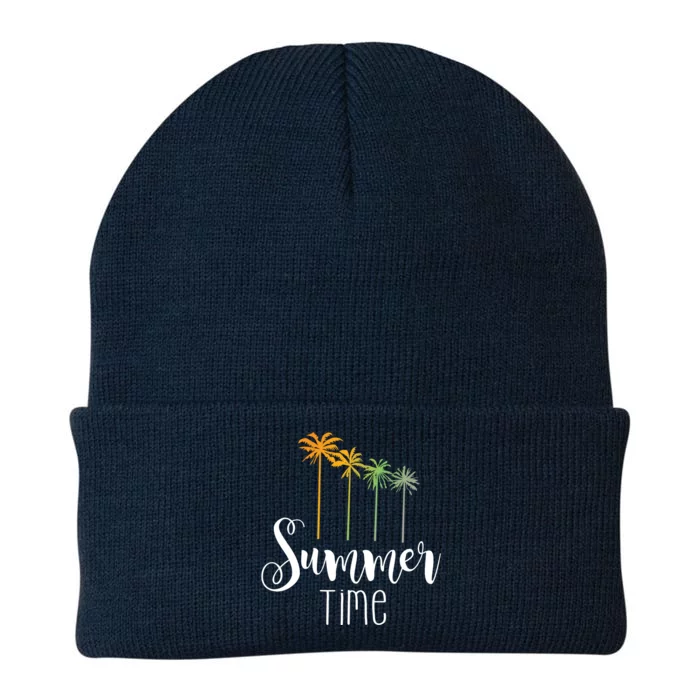 Summer Time Palm Tree Knit Cap Winter Beanie