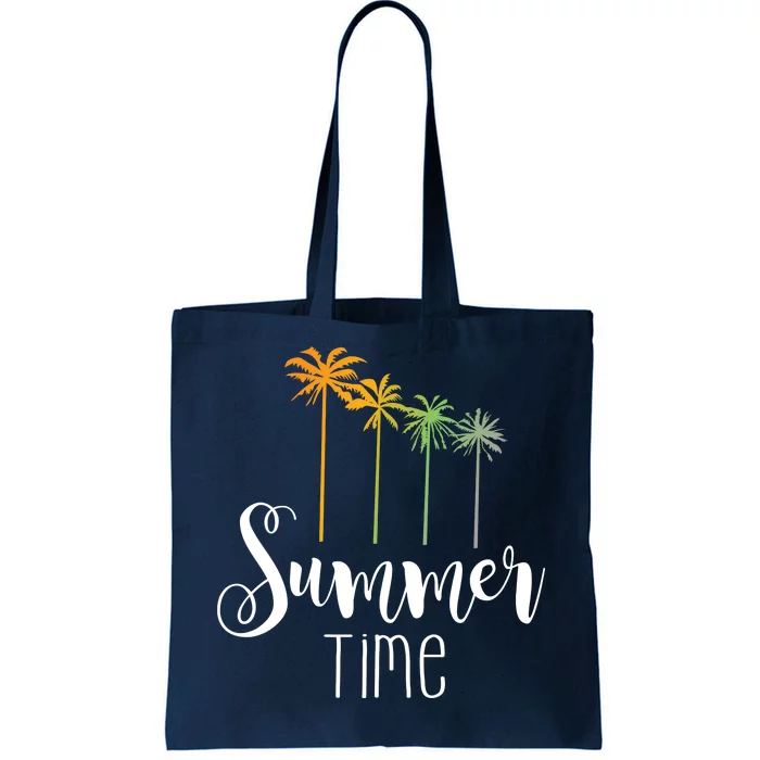 Summer Time Palm Tree Tote Bag