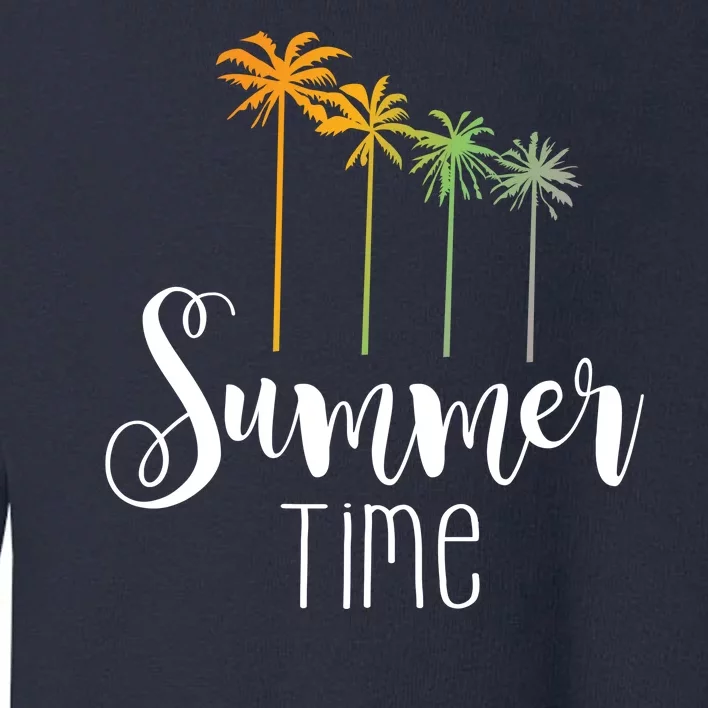 Summer Time Palm Tree Toddler Sweatshirt