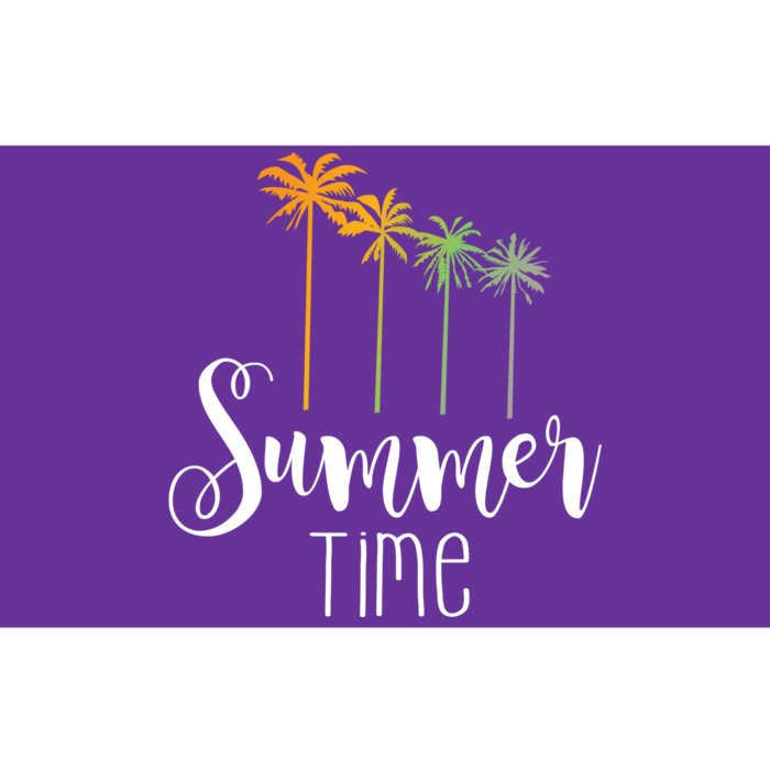 Summer Time Palm Tree Bumper Sticker