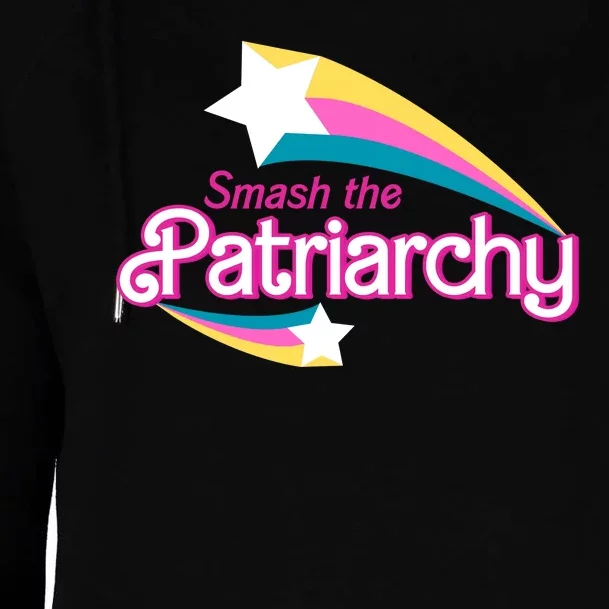 Smash The Patriarchy Feminism Womens Funnel Neck Pullover Hood