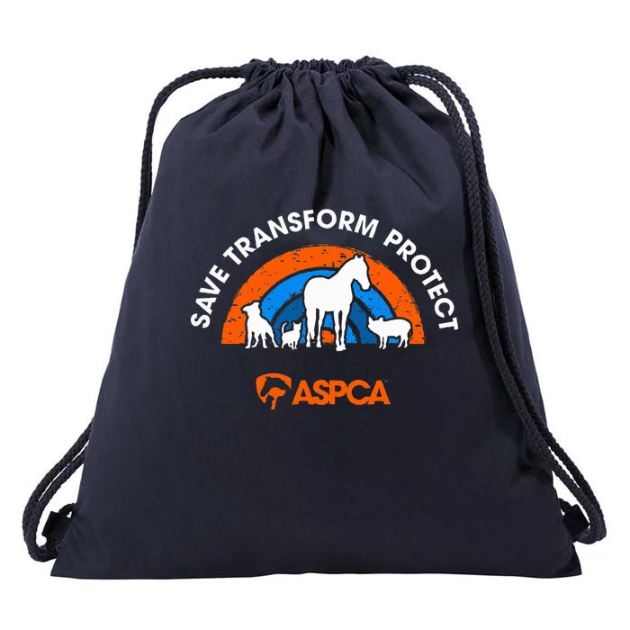 Save Transform Protect Drawstring Bag