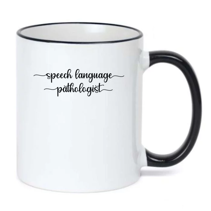 Speech Therapy Pathologist Funny Gift Black Color Changing Mug