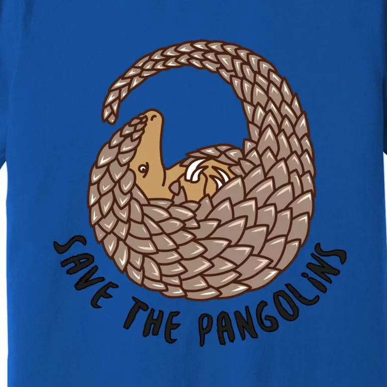 Save The Pangolins Gift Wildlife Conservation Gift Premium T-Shirt