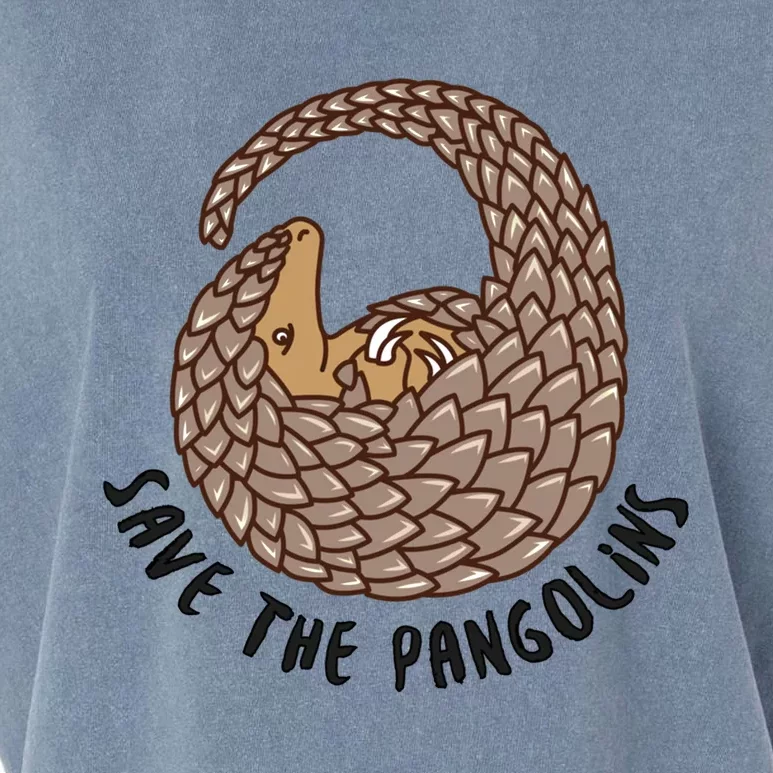 Save The Pangolins Gift Wildlife Conservation Gift Garment-Dyed Women's Muscle Tee