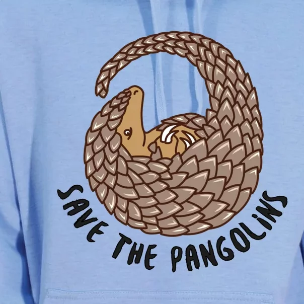 Save The Pangolins Gift Wildlife Conservation Gift Unisex Surf Hoodie