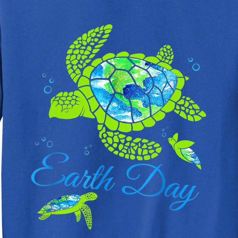 Sea Turtle Planet Funny Love World Environt Earth Day Cute Gift Sweatshirt