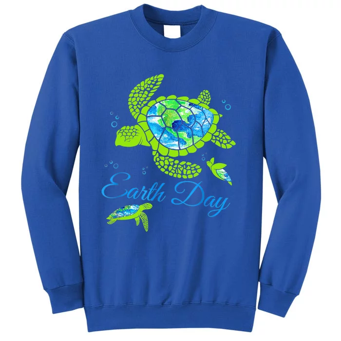 Sea Turtle Planet Funny Love World Environt Earth Day Cute Gift Sweatshirt