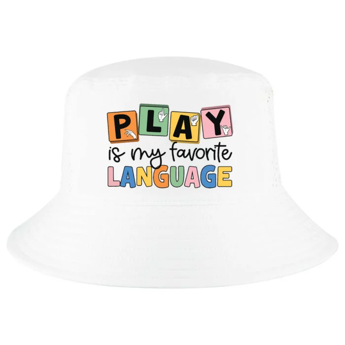 Speech Therapy Play Is My Favorite Language Slp Cool Comfort Performance Bucket Hat