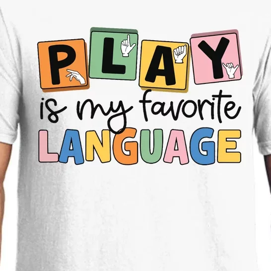 Speech Therapy Play Is My Favorite Language Slp Pajama Set