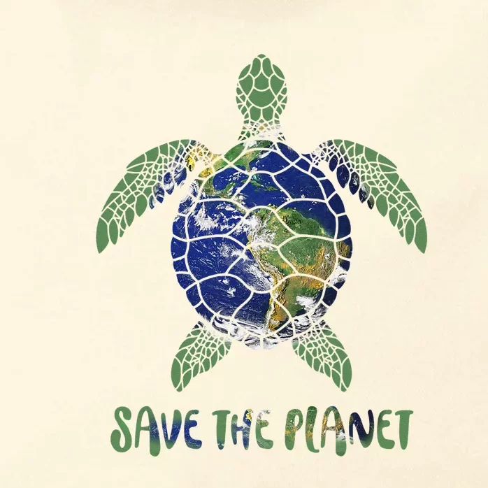 Save The Planet World Earth Day Environmental Zip Tote Bag