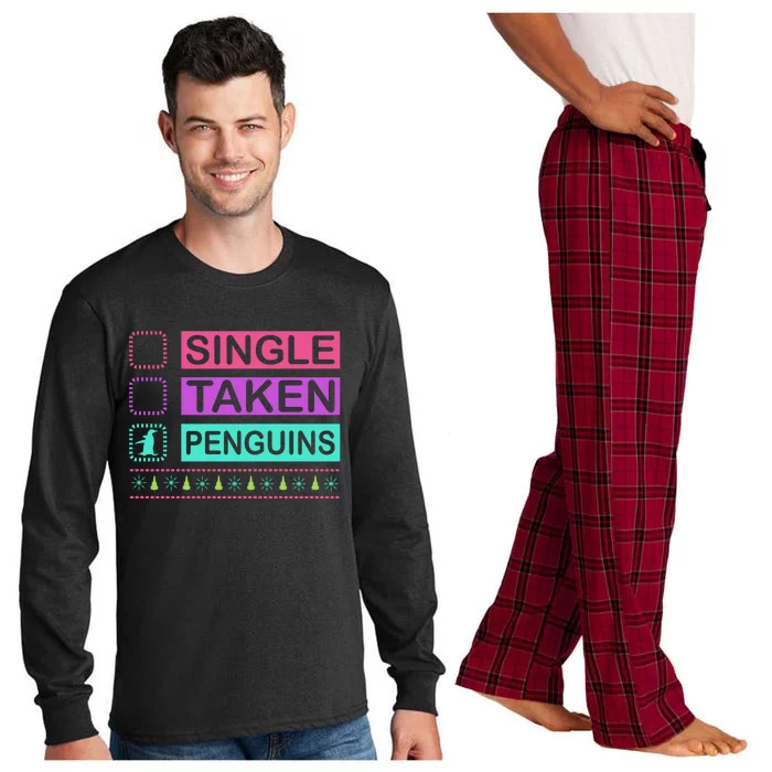 Single Taken Penguin Long Sleeve Pajama Set