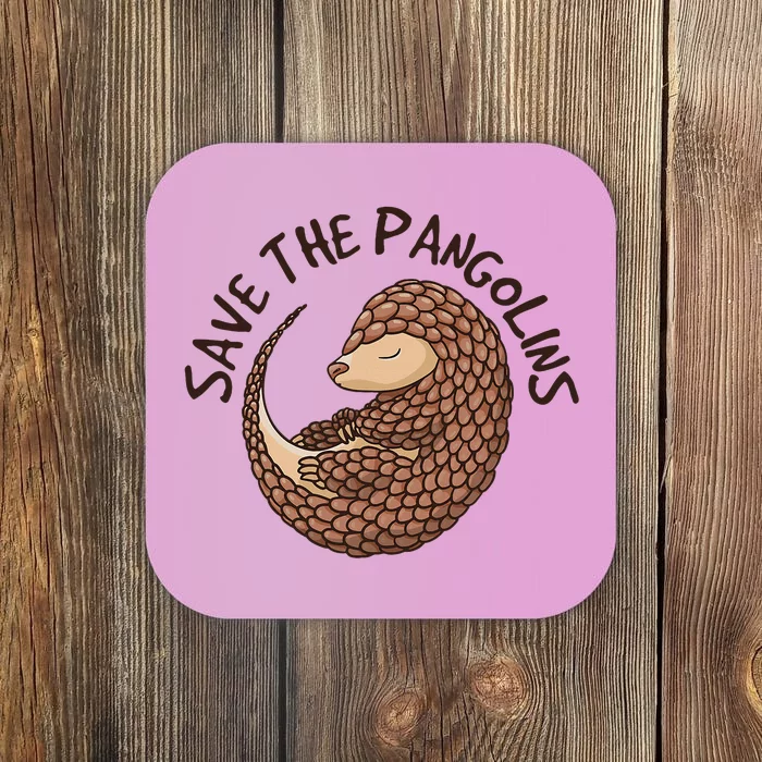 Save The Pangolins Coaster