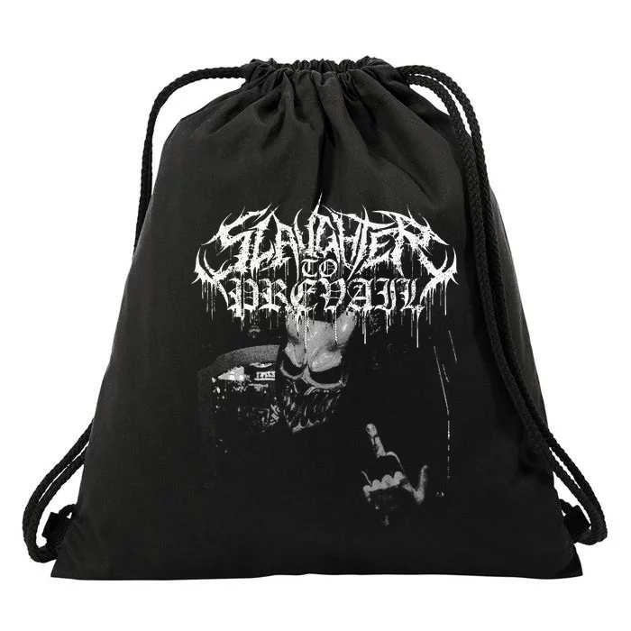 Slaughter to Prevail Drawstring Bag