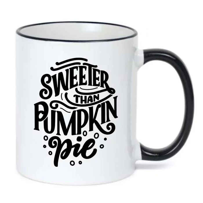 Sweeter Than Pumpkin Pie Black Color Changing Mug