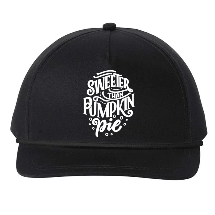 Sweeter Than Pumpkin Pie Snapback Five-Panel Rope Hat