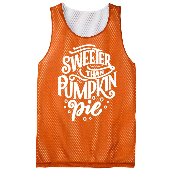 Sweeter Than Pumpkin Pie Mesh Reversible Basketball Jersey Tank