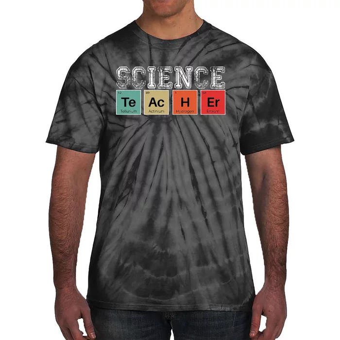 Science Teacher Periodic Table Back to School Teachers Tie-Dye T-Shirt