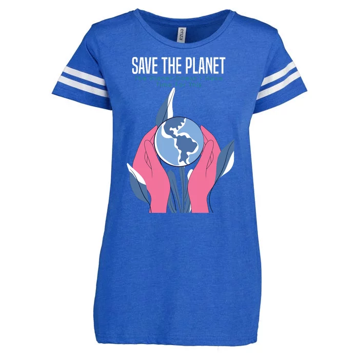 Save The Planet Enza Ladies Jersey Football T-Shirt