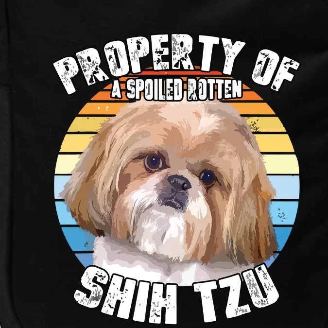 Shih Tzu Property Of Retro Impact Tech Backpack