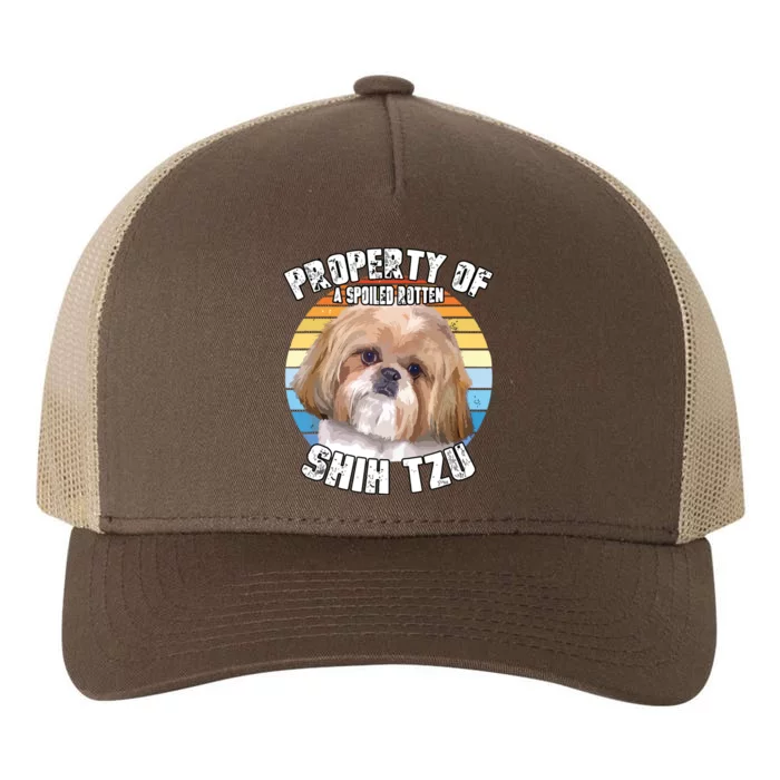 Shih Tzu Property Of Retro Yupoong Adult 5-Panel Trucker Hat