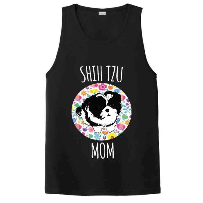 Shih Tzu Puppy Shih Tzu Mom Mama Performance Tank