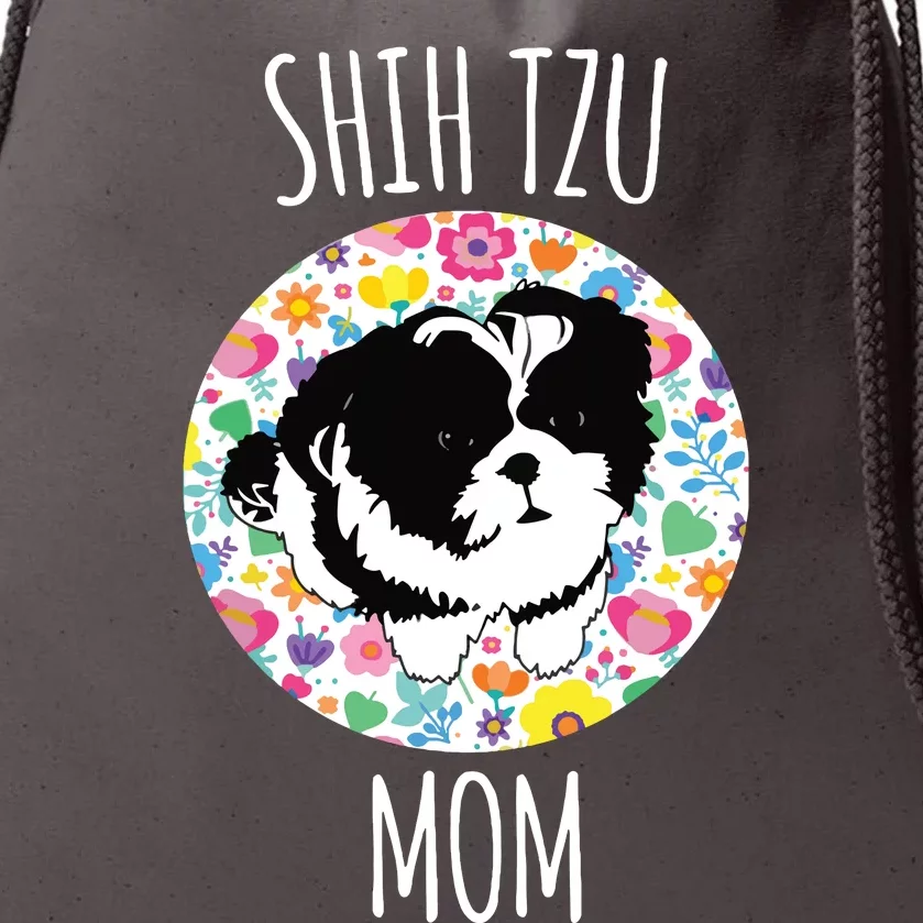 Shih Tzu Puppy Shih Tzu Mom Mama Drawstring Bag