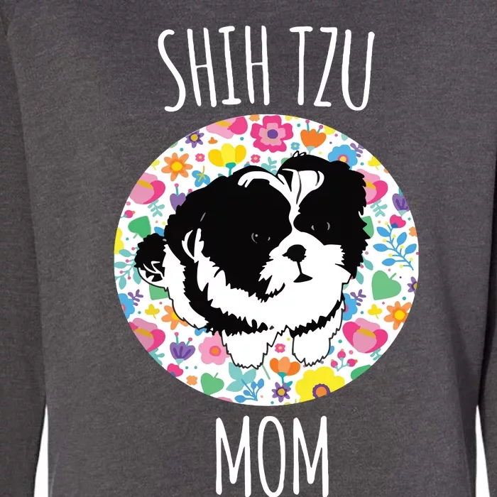 Shih Tzu Puppy Shih Tzu Mom Mama Womens California Wash Sweatshirt